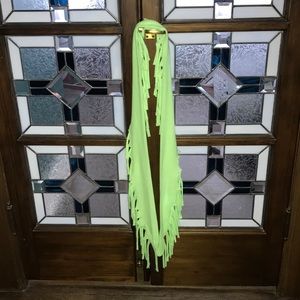 Girls/women’s neon green scarf